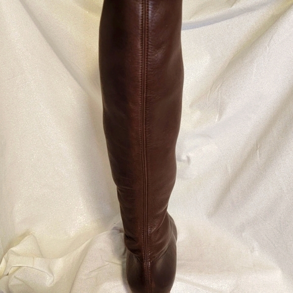 CHANEL Brown Lambskin Pull On Boots 37 - Picture 7 of 12